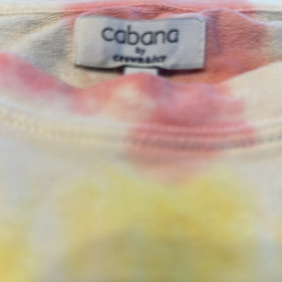 Cabana by crown and ivy. Cropped tie dyed light sweatshirt. Small - Picture 2 of 3